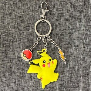 Pokemon Pikachu Lightening Poke Ball Key Chain